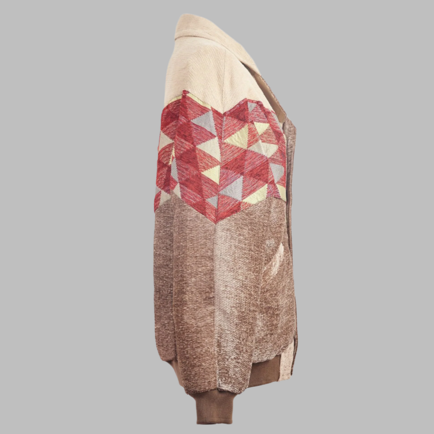 Kilim Bomber Patchwork Jacket Zabazar Jacket description Patchwork Motifs pattern coat, Hand Quilted Sustainable Jacket, Size L , Bomber Jacket, Upcycled vintage Jacket. 100% cotton one of a kind Original Zabazar Product.