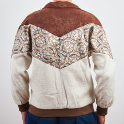 Kilim Bomber Patchwork Jacket Zabazar Jacket description Patchwork Kilim pattern jacket, Hand Quilted Sustainable Jacket, Size L , Bomber Jacket, Upcycled vintage Jacket. 100% cotton one of a kind Original Zabazar Product.