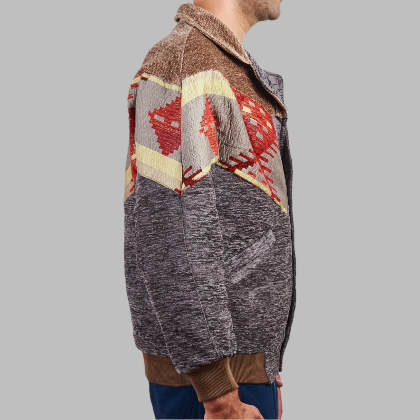 Kilim Bomber Patchwork Jacket Zabazar Jacket description Patchwork Kilim pattern jacket, Hand Quilted Sustainable Jacket, Size L , Bomber Jacket, Upcy cled vintage Jacket. 100% cotton one of a kind Original Zabazar Product.