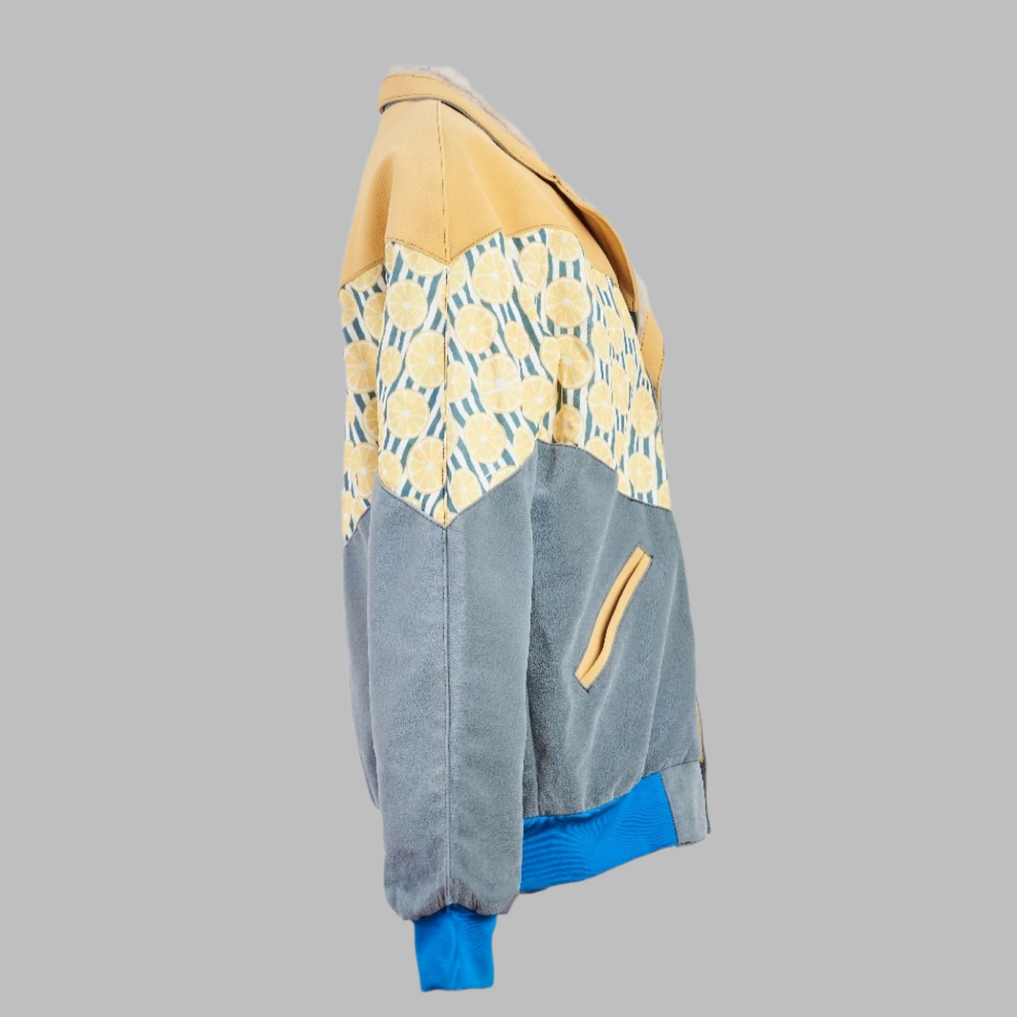 zabazar lemonz bomber jacket Jacket description Patchwork Aztec Navajo jacket, Hand Quilted Sustainable Jacket, Size L , Corduroy Bomber Jacket, Upcycled Aztec Jacket. 100% cotton Zabazar original one of a kind jackets aztec navajo retro 80's 90's coat