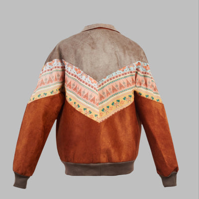 Zabazar Kilim Bomber Patchwork Jacket Patchwork Motifs pattern coat, Hand Quilted Sustainable jacket, Size L, Bomber Jacket, Upcycled vintage Jacket. 100% cotton one of a kind Original Zabazar Product.