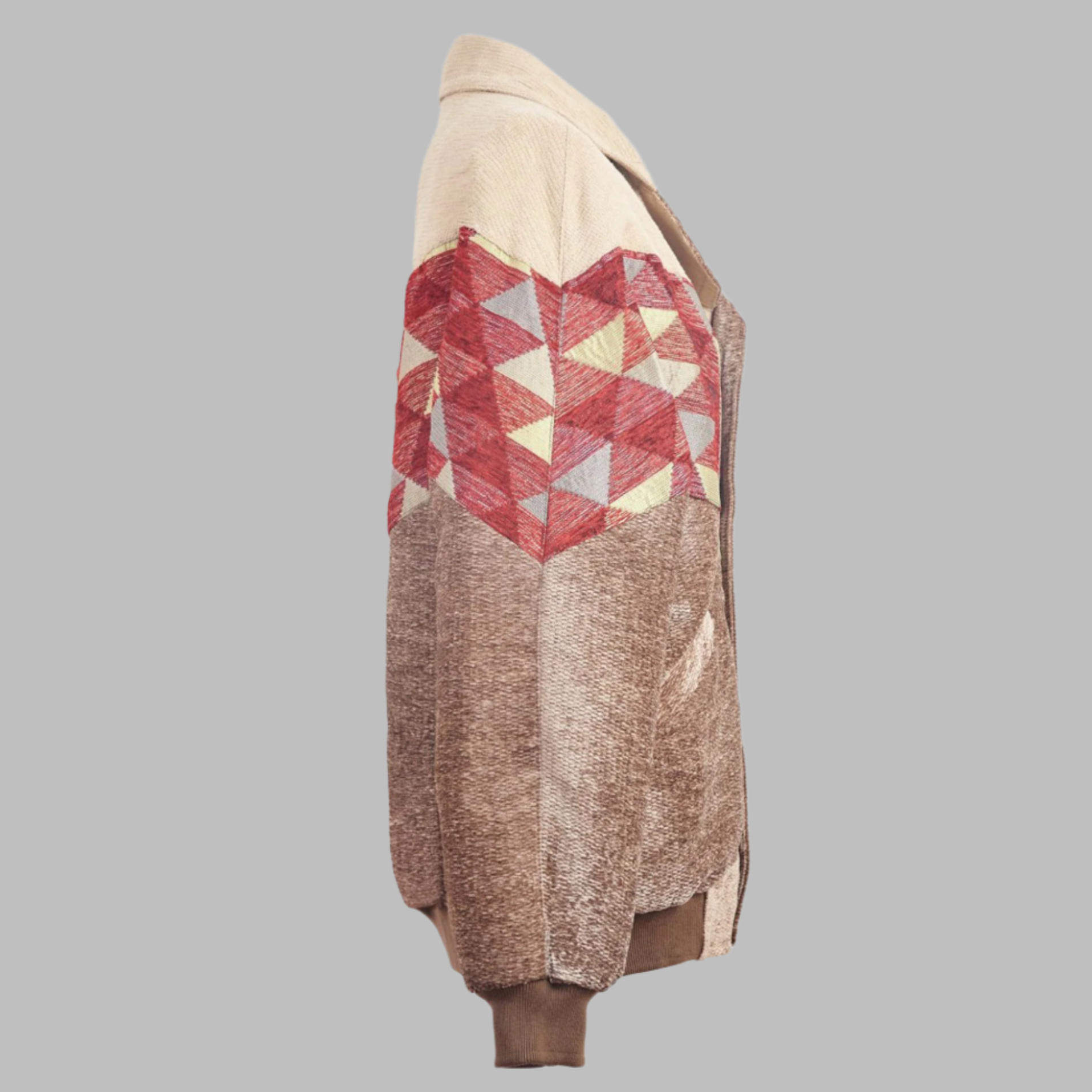 Kilim Bomber Patchwork Jacket Zabazar Jacket description Patchwork Motifs pattern coat, Hand Quilted Sustainable Jacket, Size L , Bomber Jacket, Upcycled vintage Jacket. 100% cotton one of a kind Original Zabazar Product.