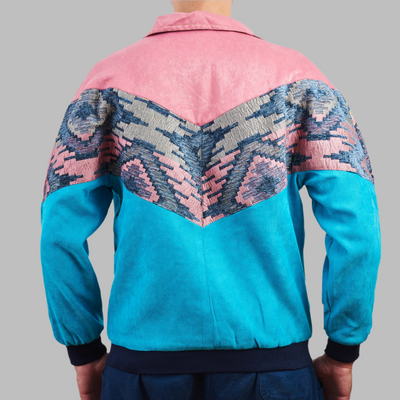 Kilim Bomber Patchwork Jacket Zabazar Jacket description Patchwork Kilim pattern jacket, Hand Quilted Sustainable Jacket, Size L , Bomber Jacket, Upcycled vintage Jacket. 100% cotton one of a kind Original Zabazar Product.