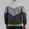Kilim Bomber patchwork Jacket Zabazar Jacket description Patchwork Aztec Navajo jacket, Hand Quilted Sustainable Jacket, Size L , Corduroy Bomber Jacket, Upcycled Aztec Jacket. 100% cotton Zabazar original one of a kind jackets aztec navajo retro 80's 90's coat