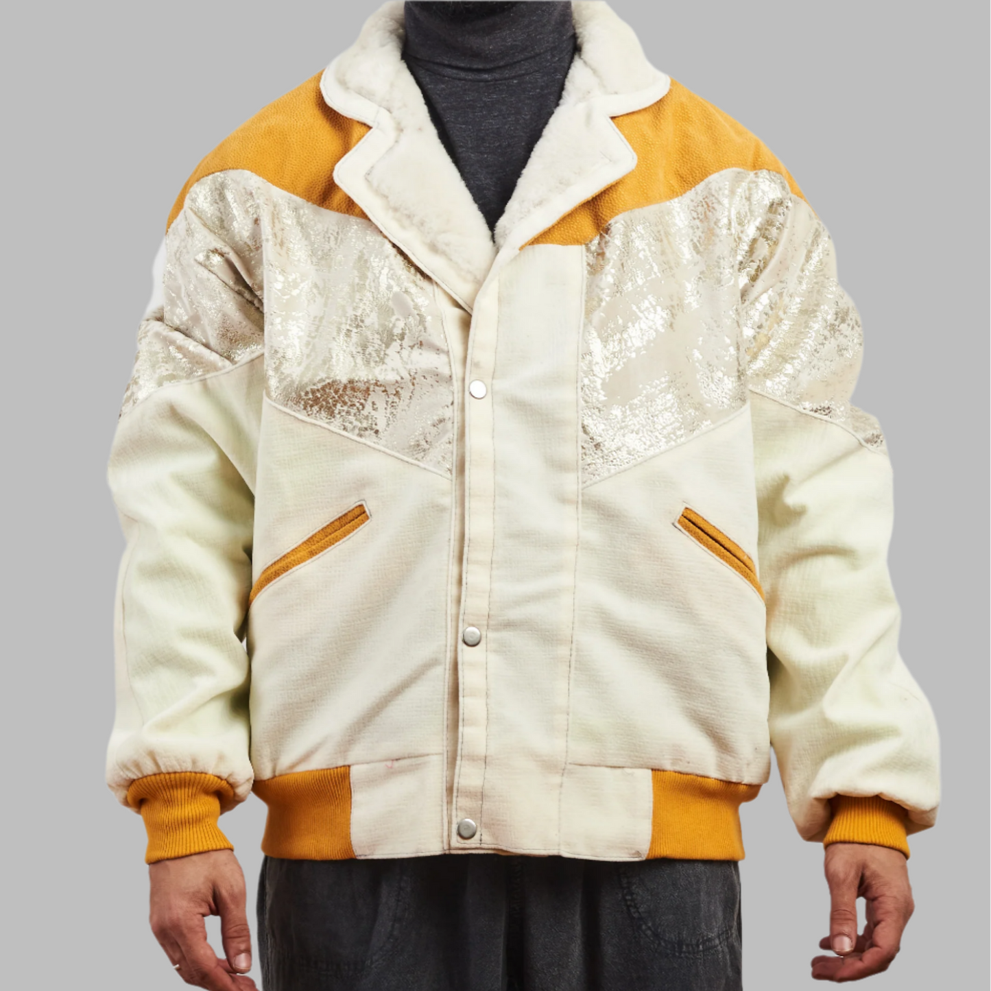 Mustard bomber jacket zabazar Jacket description Patchwork Aztec Navajo jacket, Hand Quilted Sustainable Jacket, Size L , Corduroy Bomber Jacket, Upcycled Aztec Jacket. 100% cotton Zabazar original one of a kind jackets aztec navajo retro 80's 90's coat