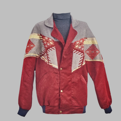 Kilim Bomber Patchwork Jacket Zabazar Jacket description Patchwork Motifs pattern coat, Hand Quilted Sustainable Jacket, Size L , Bomber Jacket, Upcycled vintage Jacket. 100% cotton one of a kind Original Zabazar Product.