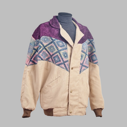 Kilim Bomber Patchwork Jacket Zabazar Jacket description Patchwork Motifs pattern coat, Hand Quilted Sustainable Jacket, Size L, Bomber Jacket, Upcycled vintage Jacket. 100% cotton one of a kind Original Zabazar Product.