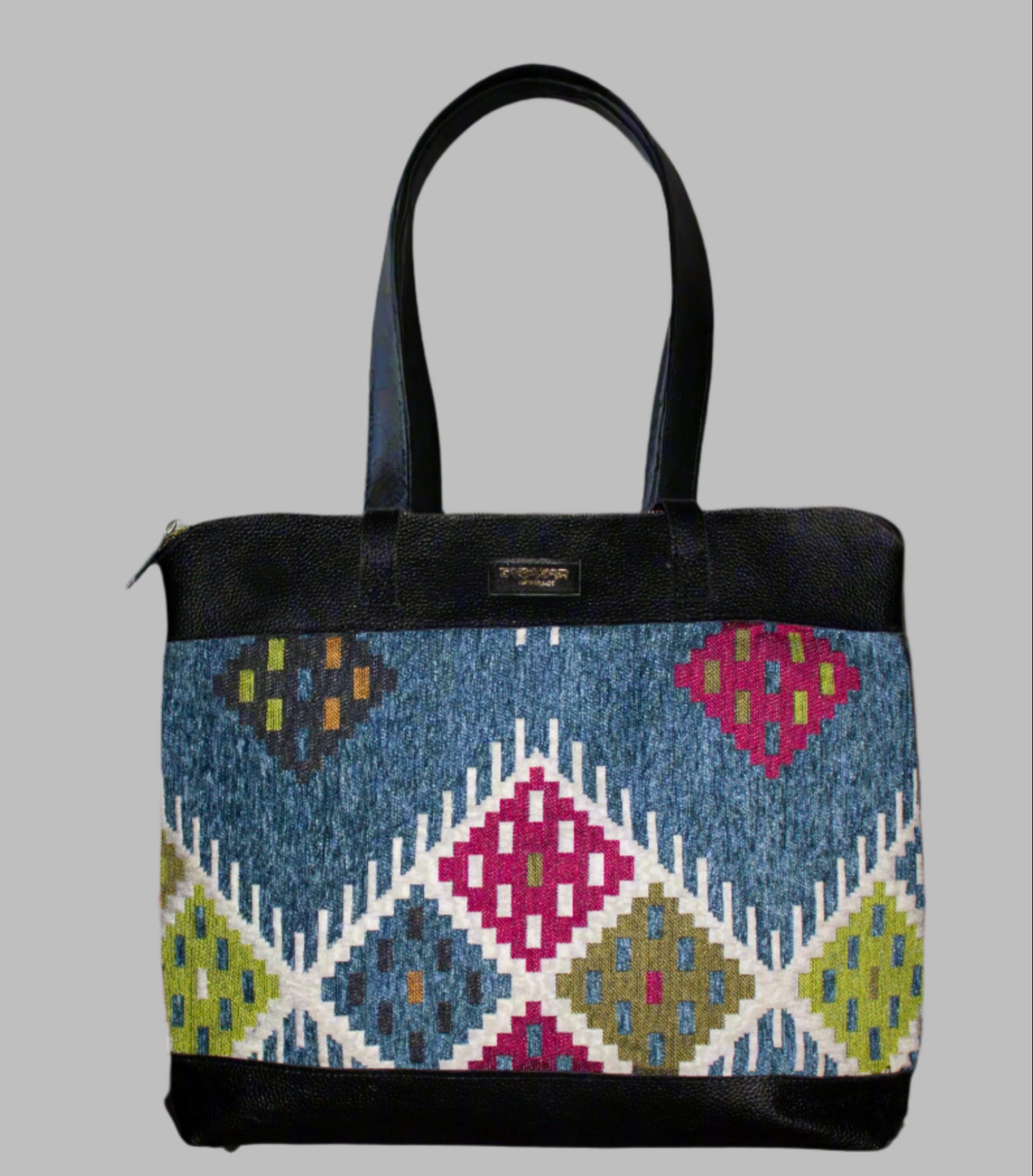 Weekend Kilim Genuine Leather Bag XL size is Handcrafted in Old Cairo, Egypt, This bag is one of a kind  masterpiece, made from vintage fabrics and genuine leather to embody the essence of sustainable luxury.a gift to the world of Ancient craftsmanship meeting modern functionality. A statement of creativity, cultural awareness and limitless style.
