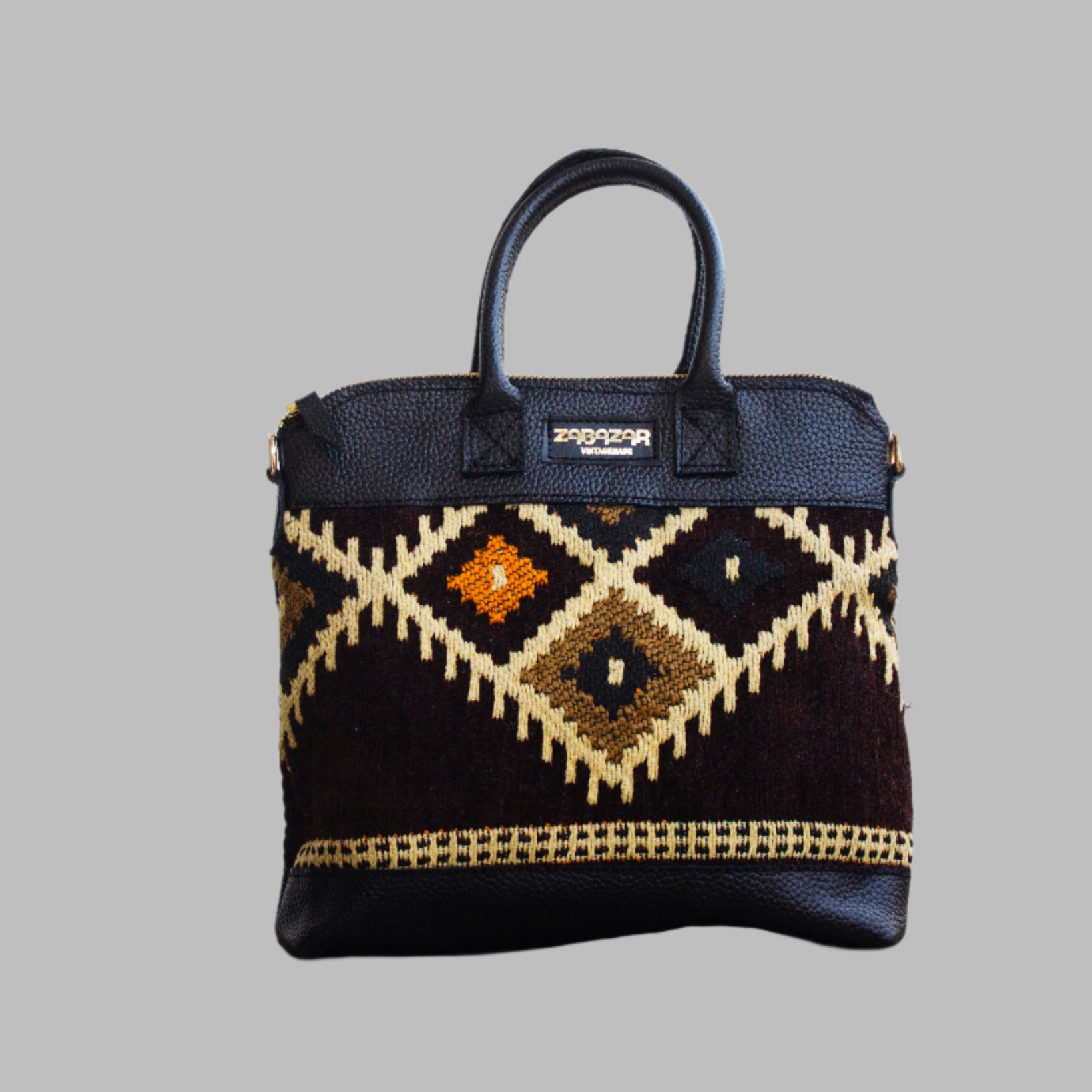 Weekend Kilim Genuine Leather Bag 