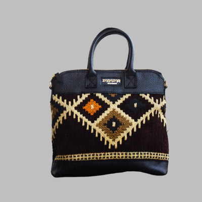 Weekend Kilim Genuine Leather Bag 