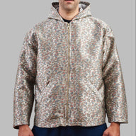 Experience a Unique blend of Heritage and Streetwear with the Eastern Majesty Zip Top Hoodie. Crafted from authentic 80s and 90s vintage fabrics, this 100% cotton hoodie offers a premium feel with a soft napped interior for extra warmth. Designed for a relaxed, oversized fit, it’s available in size L , making it a versatile addition to any wardrobe.