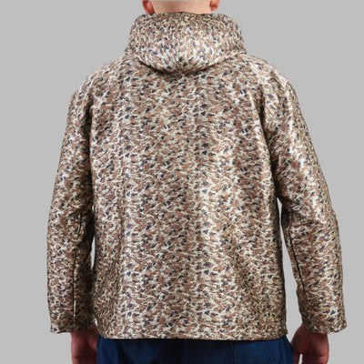 Experience a Unique blend of Heritage and Streetwear with the Eastern Majesty Zip Top Hoodie. Crafted from authentic 80s and 90s vintage fabrics, this 100% cotton hoodie offers a premium feel with a soft napped interior for extra warmth. Designed for a relaxed, oversized fit, it’s available in size L , making it a versatile addition to any wardrobe.