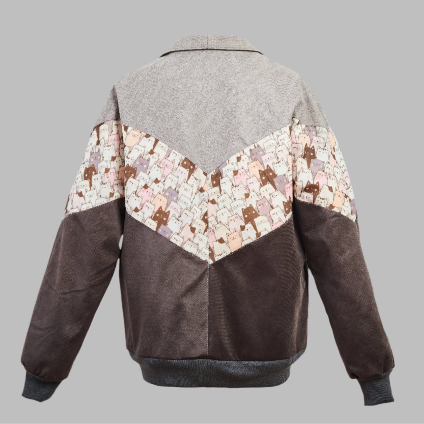 Zabazar Kilim Bomber Patchwork Jacket Patchwork Motifs pattern coat, Hand Quilted Sustainable jacket, Size L, Bomber Jacket, Upcycled vintage Jacket. 100% cotton one of a kind Original Zabazar Product.