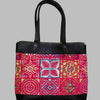 Weekend Kilim Genuine Leather Bag XL size is Handcrafted in Old Cairo, Egypt, This bag is one of a kind  masterpiece, made from vintage fabrics and genuine leather to embody the essence of sustainable luxury.a gift to the world of Ancient craftsmanship meeting modern functionality. A statement of creativity, cultural awareness and limitless style.