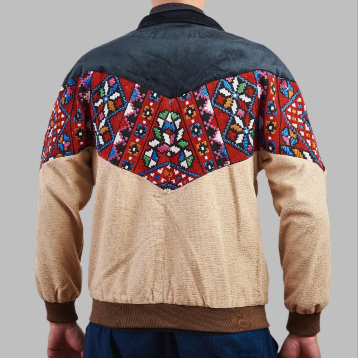 Kilim Bomber Patchwork Jacket Zabazar Jacket description Patchwork Motifs pattern coat, Hand Quilted Sustainable Jacket, Size L , Bomber Jacket, Upcycled vintage Jacket. 100% cotton one of a kind Original Zabazar Product.