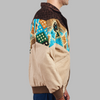 Ganoub bomber jacket luxor Jacket description Patchwork Aztec Navajo jacket, Hand Quilted Sustainable Jacket, Size L , Corduroy Bomber Jacket, Upcycled Aztec Jacket. 100% cotton Zabazar original one of a kind jackets aztec navajo retro 80's 90's coat