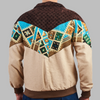 Ganoub bomber jacket luxor Jacket description Patchwork Aztec Navajo jacket, Hand Quilted Sustainable Jacket, Size L , Corduroy Bomber Jacket, Upcycled Aztec Jacket. 100% cotton Zabazar original one of a kind jackets aztec navajo retro 80's 90's coat